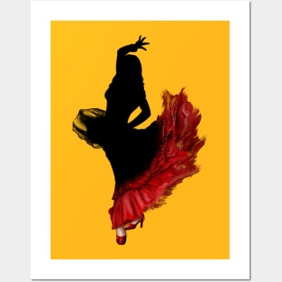 Dancing tango woman Posters and Art